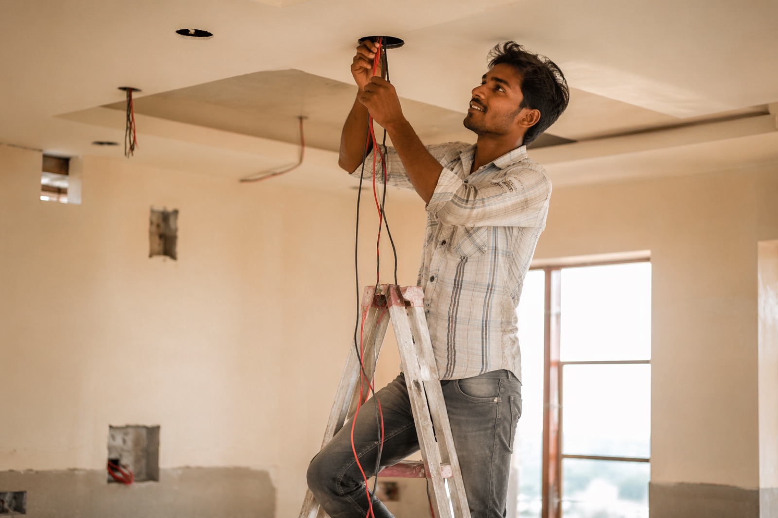 Electrician At Work