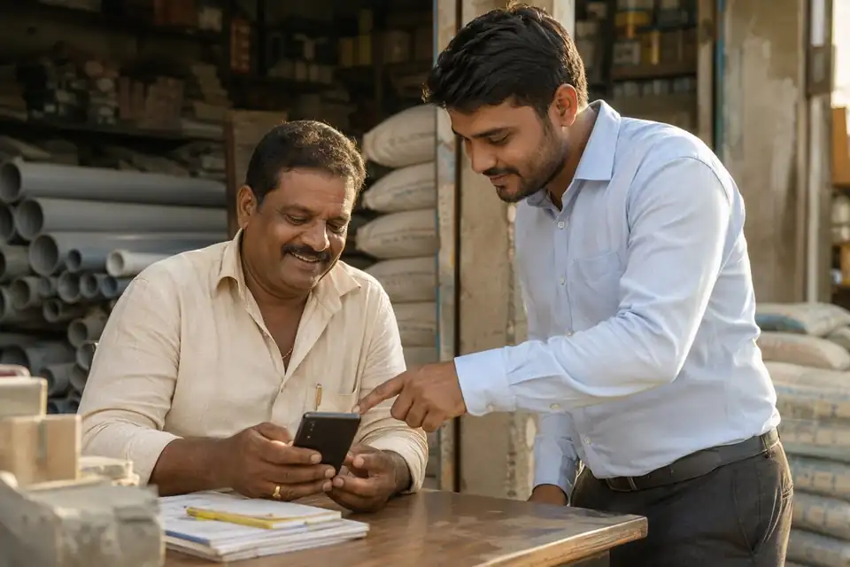 Dealers and retailers close to a slab using Unotag